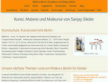 Tablet Screenshot of malkurse-berlin.de